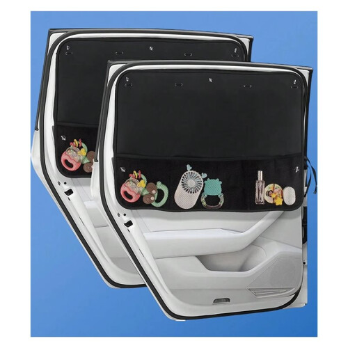 2 Pcs Car Side Window Sunshades with Storage Bag - Blocks Sunlight, Protects Privacy, Keeps Cool 1