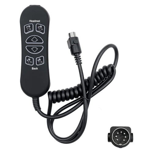 HSW306 Compatible 6 Button 7 Pin Remote Controller Replacement Hand Wand for Power Recliner 2