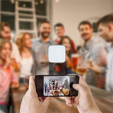 Magnetyczne Oświetlenie LED do Fotografii Telefonicznej, Dwustronne Światło do Selfie z Lustrem, Regulowana Temperatura Barwowa
