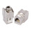 5PCS RJ45  Jack Module Tool-Less Type Shielded Zinc Alloy Module Self-Locking Network Coupler Adapter CAT6 2