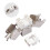 5PCS RJ45  Jack Module Tool-Less Type Shielded Zinc Alloy Module Self-Locking Network Coupler Adapter CAT6 3