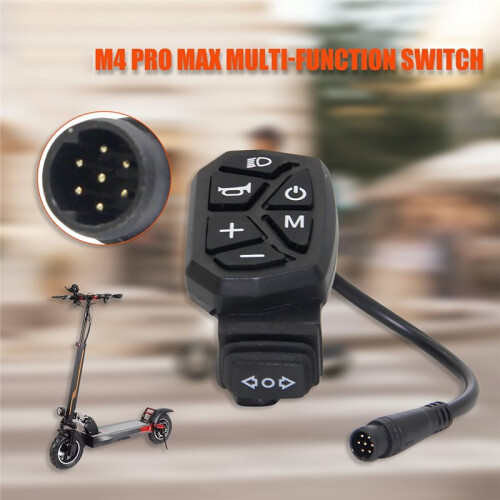 New 7-Pin Multifunctional Handlebar Control  (Integrated Horn and Light Button) for  M4 Pro Electric Scooter 2