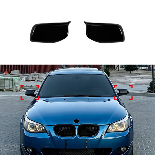 Rearview Mirror Cover for  5 Series E60 E61 2004-2007 Side Mirror Wing Cap Trim Accessories 1