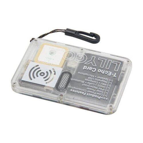 LILYGO T-Echo-Card LoraWAN SX1262 Board NRF52840 GPS with 0.25W Solar ...