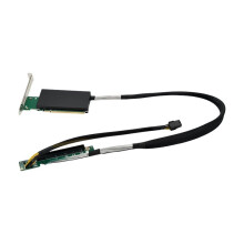 PCIe 5.0 X16 Card Extension Cable Riser External Expansion Baseboard 16x Adapter Card with Base Plate