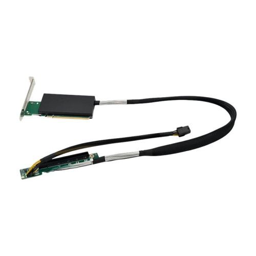 Cabo Extensor para Placa Gráfica PCIe 5.0 X16, Placa Adaptadora Externa 16x com Base para Expansão