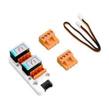 For M5Stack 2-Channel SPST Relay Unit LED GPIO I2C Grove 3A-16A DC12-28V AC 220V-250V +HY2.0-4P Grove Cable