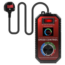 Controlador de Velocidad 15A, Regulador de Voltaje CA 220V-240V Máx. 4000W Controlador de Velocidad de Ventilador Regulador de Velocidad de Motor