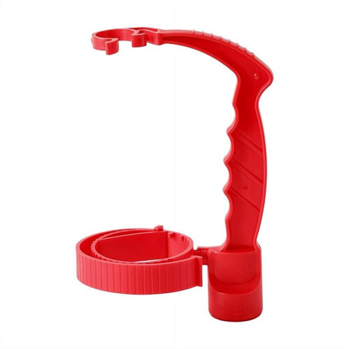 2 Pack Adjustable Beverage Bottle Handle Holder, Multi-Purpose Oil Pot Handle Rack Red