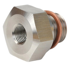 Adaptateur de Capteur de Pression D'Huile M16-1,5 Vers 1/8" NPT, en Acier Inoxydable, pour Moteurs pour Série LS (LS1 et LSX)