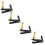 Fine Tuners for 4/4 Cello (Black) 4 Pcs 3