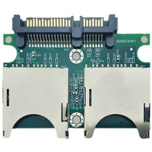 Dual  Geheugenkaart Naar  15Pin+7Pin SSD Kaart Adapter Converter met Behuizing Zelfgemaakte SSD Solid State Drive