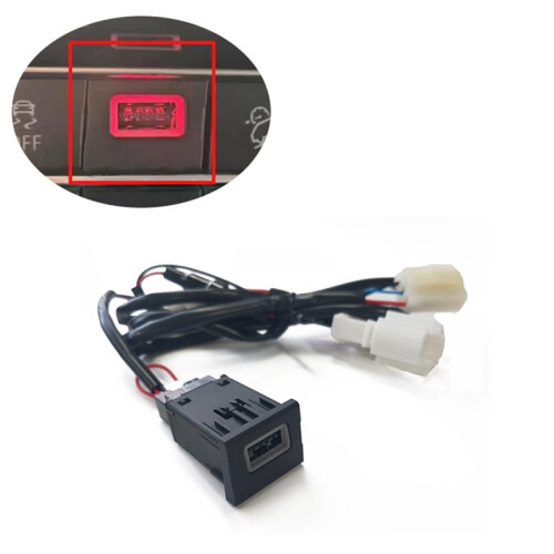 Car Fast Charger Power QC3.0 USB Cigarette Interface Adapter Socket for  Multivan T6 2