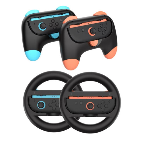 Volants de Course 4 en 1 et Poignées pour  pour  2  pour Racing Game Wheel Game Controller Handle Grip 1