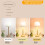 High Footed Design LED Desk Lamp Atmosphere Wave Projection Night Light Touch Control Remote Control 7