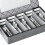 Silverware Storage Box -Adjustable Divider Hard Shell Flatware Organizer with Clear Window and Zipper 2