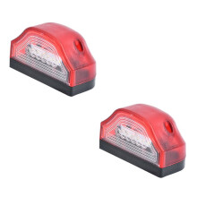 Juego de 1 Par de Luz LED para Matrícula de Fácil Instalación para Camiones y Remolques de Trabajo Pesado - Diseño Resistente A la Intemperie