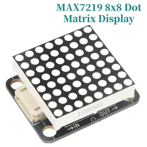 MAX7219 8x8 LED Dot Matrix Display Module SPI 3.3V 5V Anti-Reverse PH2.0 for  ESP32 Raspberry Pi 1