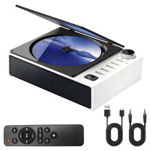 Reproductor de CD para Automóvil, Altavoz Inalámbrico Universal, Amplificador Portátil, Accesorios para Auto y RV, Controlador de Radio FM