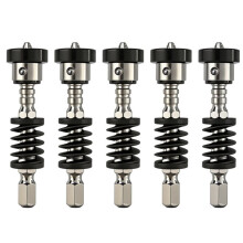 Magnetic Drywall Screw Setter Bit, Spring Loaded Depth Stop Screwdriver Bit for Electric Screwdriver Black