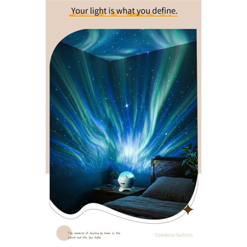 Speaker Star Projector Light Northern Lights  Projector  Decor Night Light 360 Rotatable 1