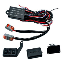 300W Motorcycle LED Wireless Remote Control Harness Kit for Headlight Wire Group and Flash Harness