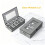 Silverware Storage Box -Adjustable Divider Hard Shell Flatware Organizer with Clear Window and Zipper 4