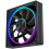Desktop PC Case Cooling Fan Temperature Control Super Large Surround Mirror Computer Case Fan Black Reverse 1