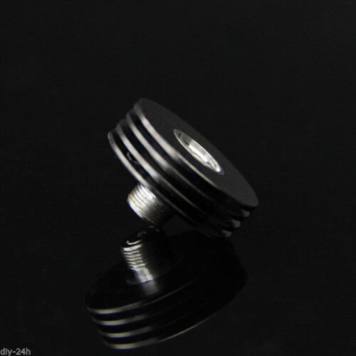 (Black)Electronic Nebulizer Cooling Base Aluminum 22mm Heat Sink Multicolor Adapter