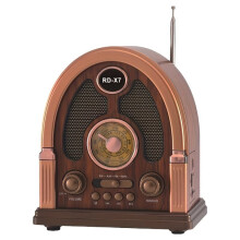 Vintage Portable AM/FM/SW Radio with &TWS Stereo, USB/TF Playback,Rechargeable Radio for Home,Office,Kitchen