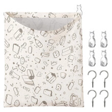 Reusable Dirty Rag Storage Bag Dish Towel Cloth Bag Dish Rag Holder Under Sink Cabinet Door Organizer Laundry Bathroom