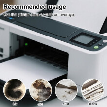 25 Pcs Reusable Printer Cleaning Sheets 8.5x11, Roller Dust Remover for Inkjet Lasers Printers Copier Fax Scanner ()