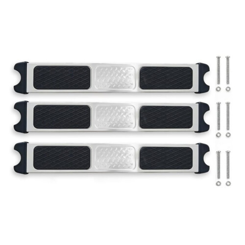 Conjunto com 3 Degraus de  de Aço Inoxidável de 19,7 Polegadas para Substituição com Parafusos para Piscinas Inground e Above Ground 1