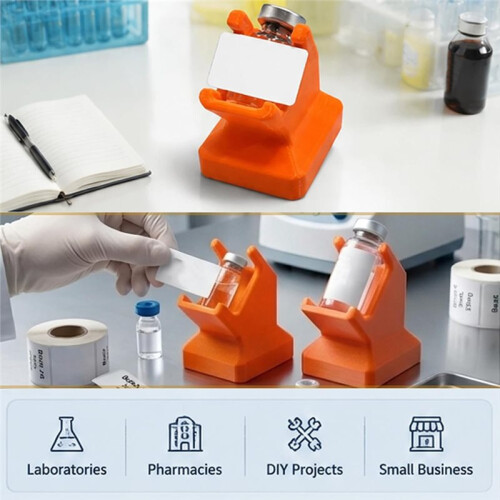 2 Pcs Peptide Vial Label Applicator Tool for 3mL and 10mLPrecision Alignment Guide Label Maker for Fast Batch Labeling 2