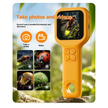 Handheld Tragbares Digitales Mikroskop für Kinder 2,4 Zoll 500X Vergrößerung 8 LED-Lichter Einstellbare Fokussierung 5-300mm