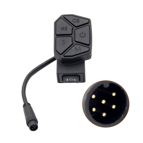 E-Scooter Multifunction  Horn Headlights  Button 6 Pin Waterproof  for  M4Pro Max 2