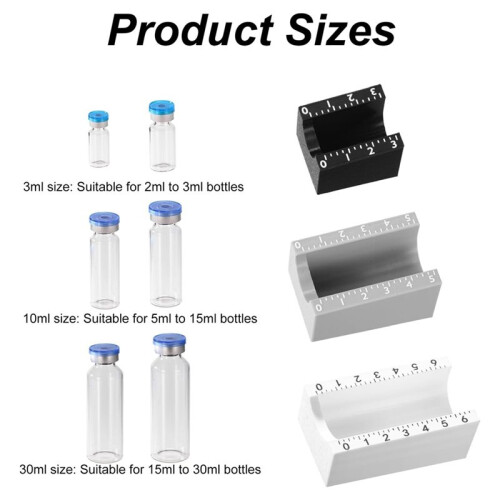 3pcs Vial Label Applicators, Small Bottle Label Applicators Compatible for Lab Clinic DIY Organizing 1