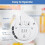 2Pack Small Digital Refrigerator Thermometer,Waterproof Fridge Freezer Thermometer with Large LCD Screen for Home 3