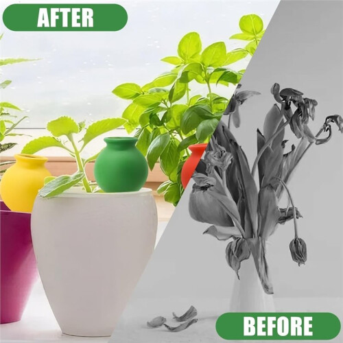 1set Automatic Watering Devices, Ceramic Drip Irrigators for Gardens, Small Wine Bottle-Mouth Watering Devices 2