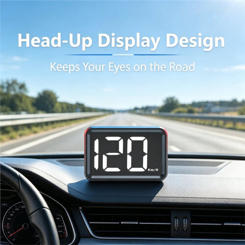 X1 Auto Digital Speedometer HUD Gauges   Display Car Universal  Font Speed Meter Electronics Accessories 2