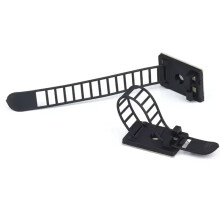 100 Stück Kabelclips Selbstklebende Halterung Drahtklemmen Linienbindung Feststellbare Verstellbare Auto-Drahtkabelhalter CL-3