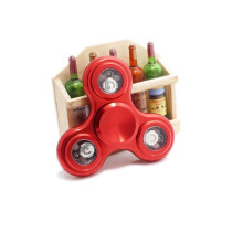 (Red)Led Lightup Flashing Assorted Fidget Trispinner Anxiety Stress Relief Toy Us