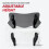 Motorcycle Universal Windshield Extension Adjustable Spoiler Clamp- Windscreen Deflector for    Clear 7