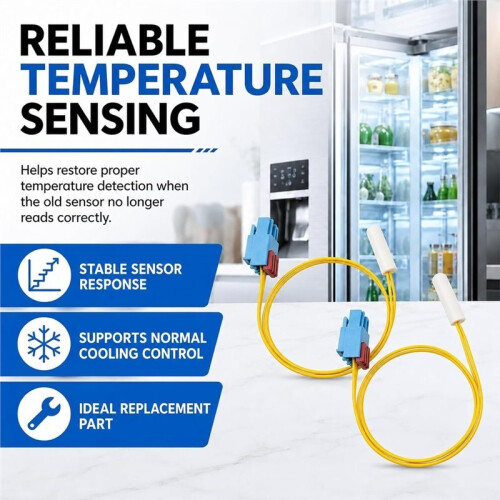 2PCS Da32-00011c Refrigerator Temperature Sensor,Replacement Part for  Refrigerators Replaces AP4140984 PS4138596 2