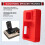 Silicone Case Soft Protective Case for F64 Programmer and Flash 64 Box Flash 64 Tool Box Protective Case Red 7