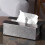 Retro  Stainless Steel Tissue Box, Industrial Style Desktop Decoration, High-End Pull Tissue Holder 4