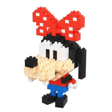 (Red Goofy)Children Building Blocks Assembling Toy Abs Material Interesting