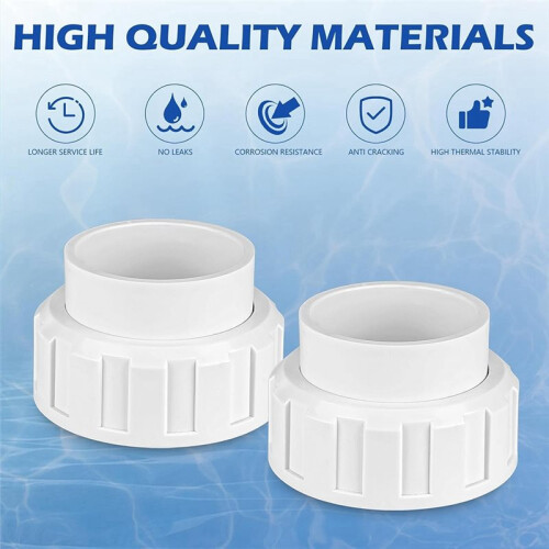 Kit de União de Célula de Sal 2" GLX-Cell-Union União de Bomba de 2 Polegadas para Geradores de Cloro de Sal para  para Conexões de Bomba de 2