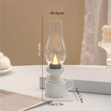 Electronic Candles LED Lamp Lantern Battery Operated Decorative Light for Home Bedroom Living Room Holiday Christmas B