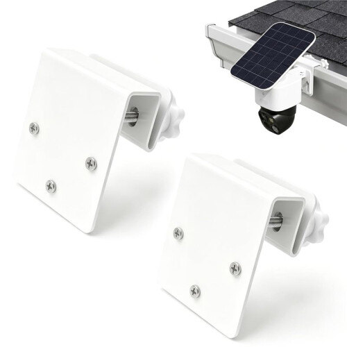 2 Pack Gutter Mount Bracket for  Security SoloCam S340/E30/E42 and 4G LTE Cam S33, Stainless Steel Gutter Mount 2